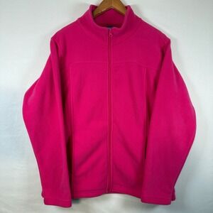 RWW EST 2000 Women's Fleece Jacket Zip Up‎ Pink Size Large